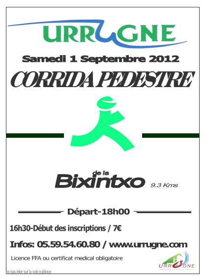 corrida pedestre de la bixintxo