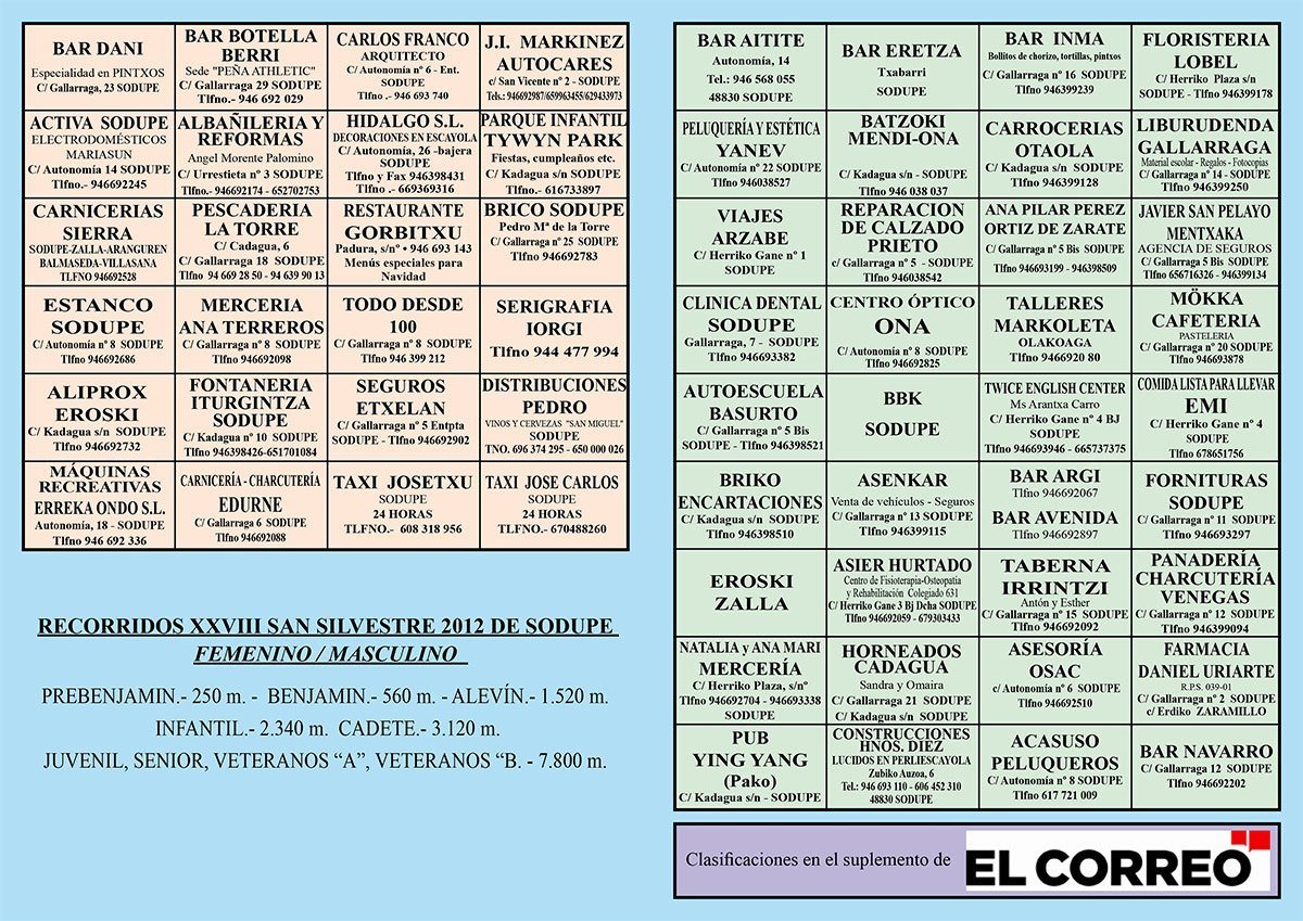 SAN SILVESTRE SODUPE