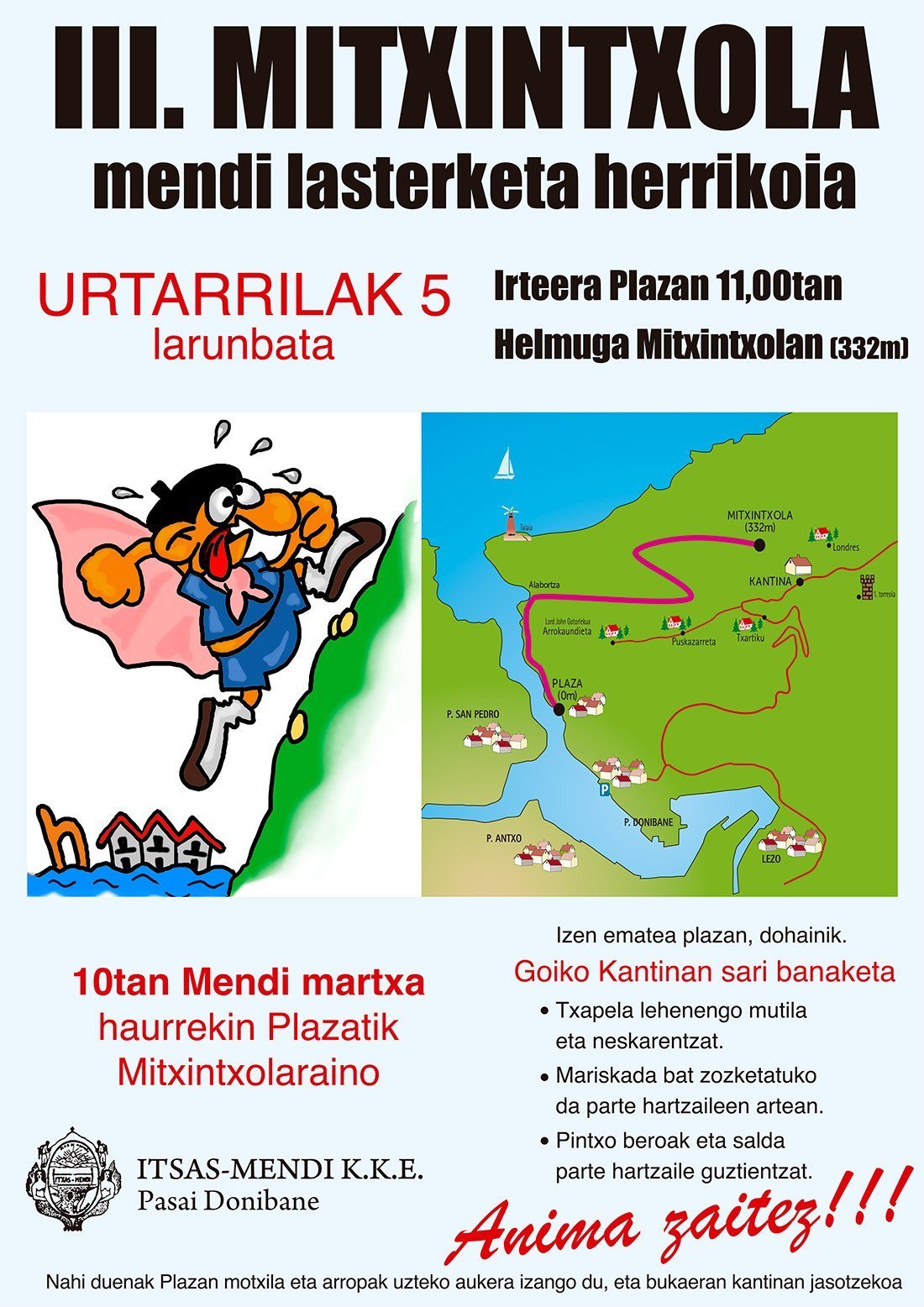 mitxintxola mendi lasterketa