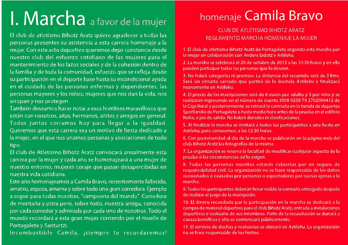 carrera popular a favor de la mujer