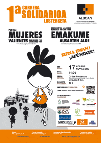 emakume ausarten aldeko lasterketa
