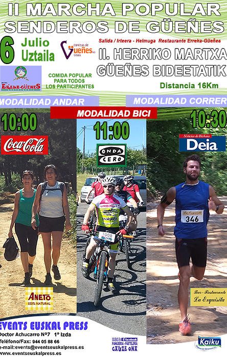 HERRIKO MARTXA GUEÑES-EKO BIDEETATIK