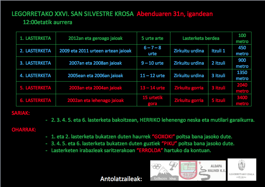 SAN SILVESTRE LEGORRETA
