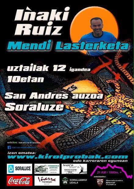 IÑAKI RUIZ MENDI LASTERKETA