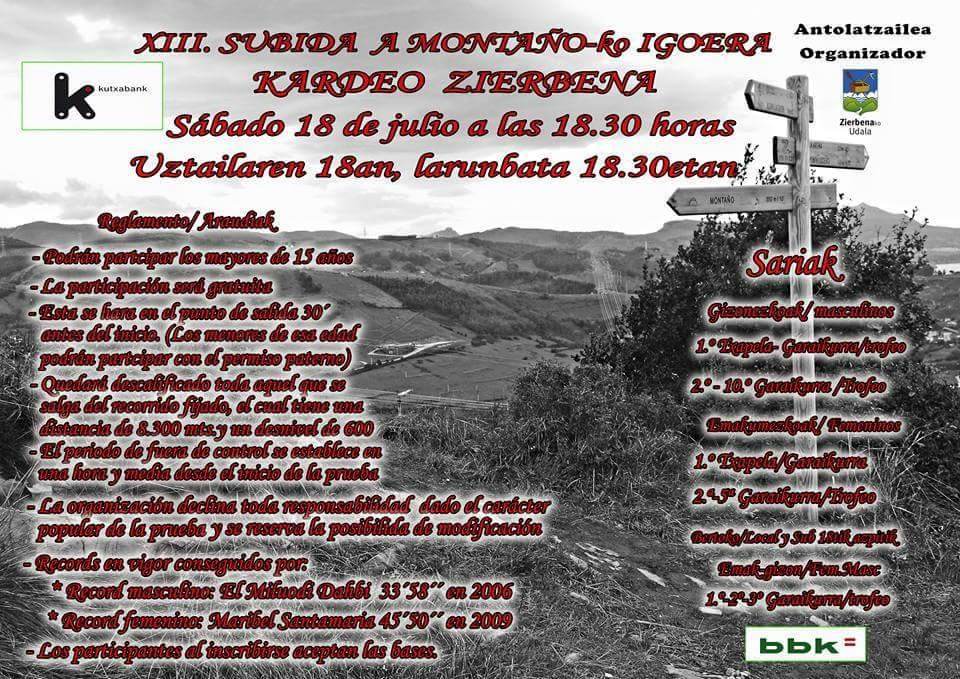 XIII. SUBIDA A MONTAÑO-KO IGOERA