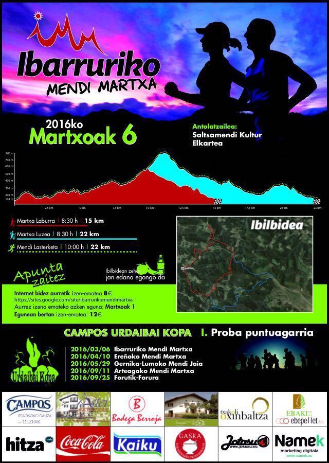 IBARRURIKO MENDI MARTXA ETA LASTERKETA