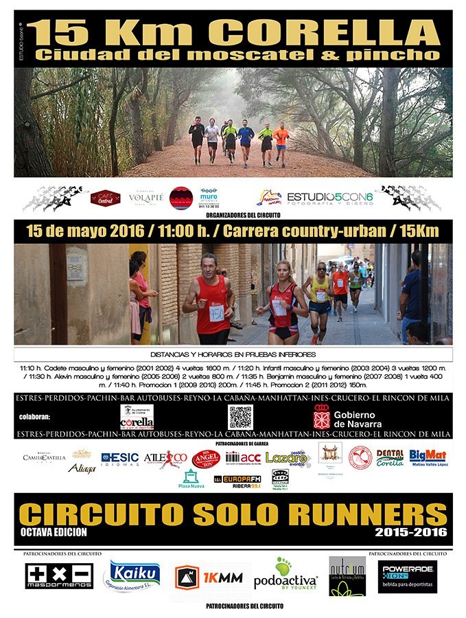15 KM CORELLA CIUDAD DEL MOSCATEL & PINCHO