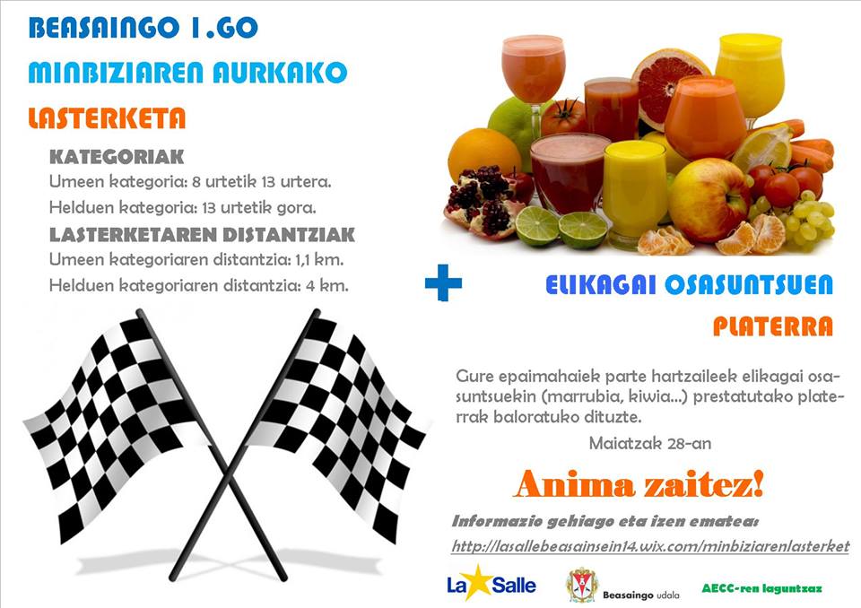 I. BEASAINGO MINBIZIAREN AURKAKO LASTERKETA