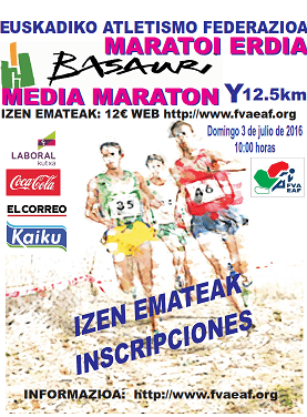 BASAURIKO MARATOI ERDIA - MEDIA MARATÓN DE BASAURI