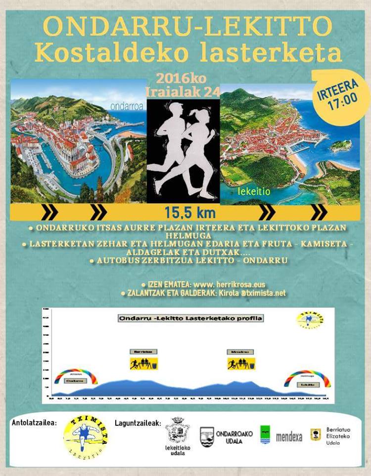 ONDARRU LEKITTO – KOSTALDEKO LASTERKETA