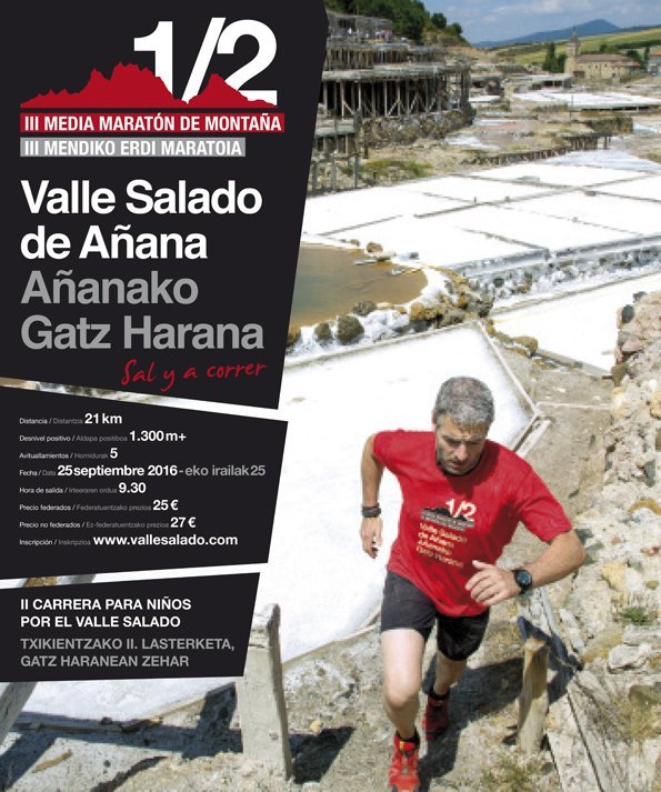 AÑANAKO GATZ HARANA MENDIKO ERDI MARATOIA - MEDIA MARATÓN DE MONTAÑA VALLE SALADO DE AÑANA