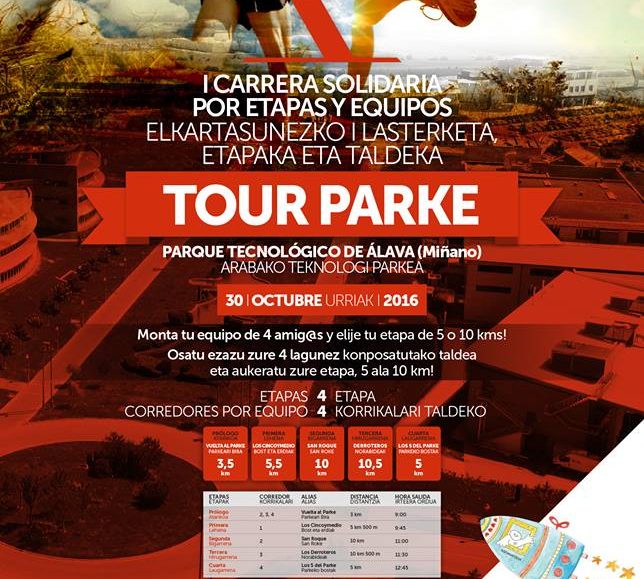 TOUR PARKE. ELKARTASUNEZKO I. LASTERKETA ETAPAKA ETA TALDEKA / CARRERA SOLIDARIA POR ETAPAS Y EQUIPOS