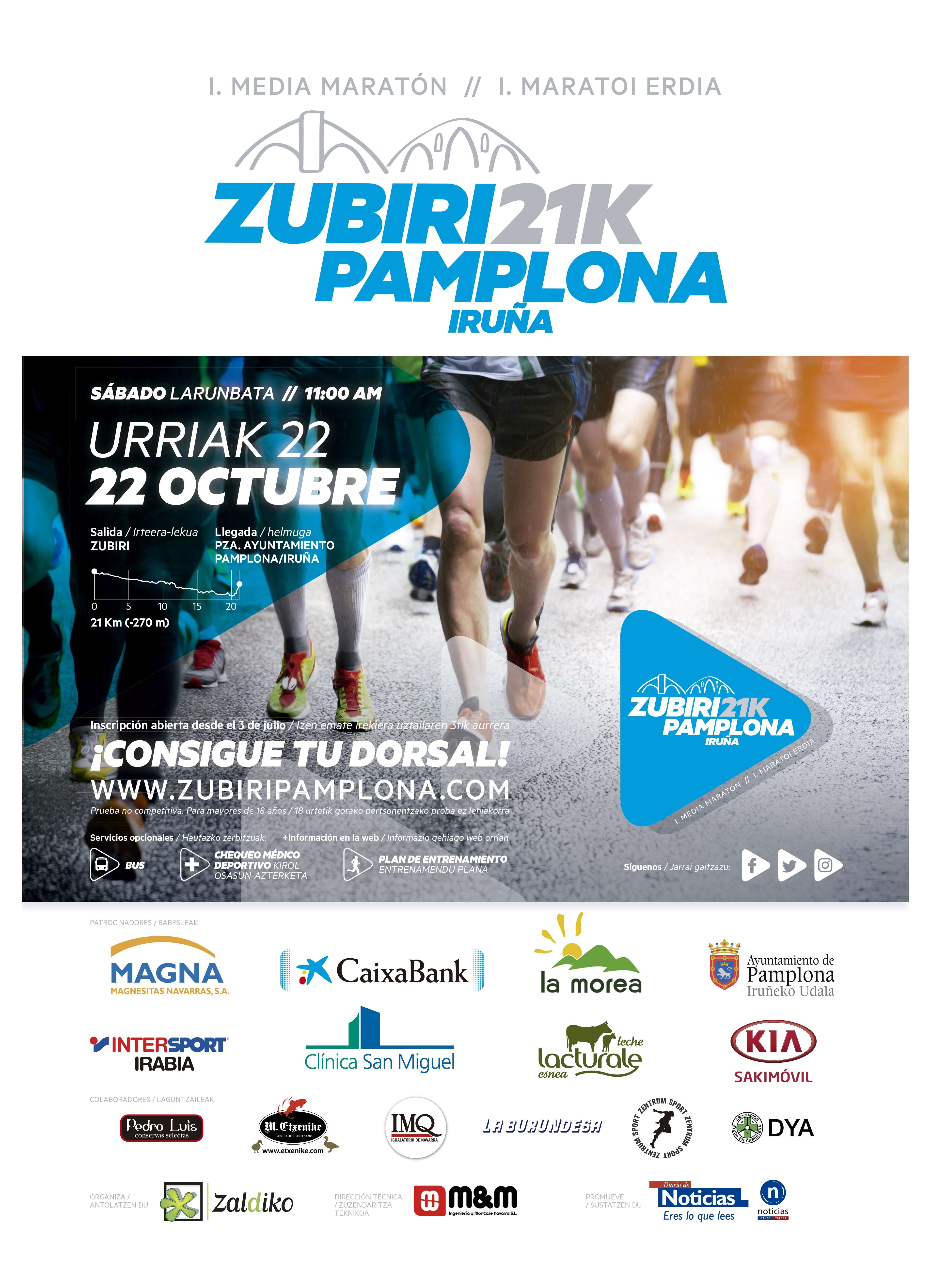 MEDIA MARATON ZUBIRI-PAMPLONA MARATOI ERDIA