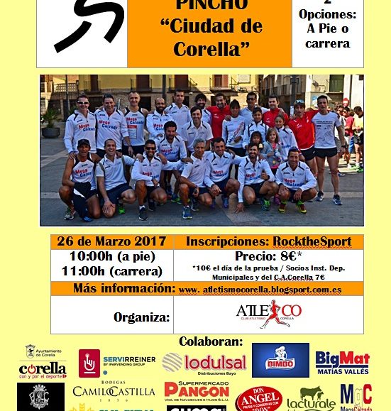 CARRERA MOSCATEL & PINCHO "CIUDAD DE CORELLA"