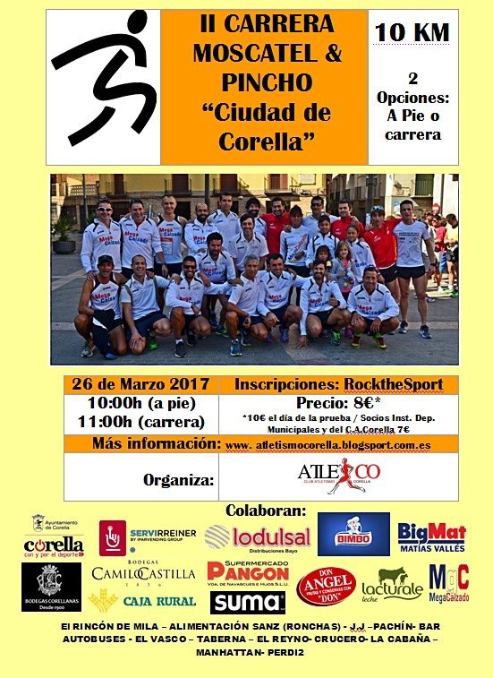 CARRERA MOSCATEL & PINCHO "CIUDAD DE CORELLA"