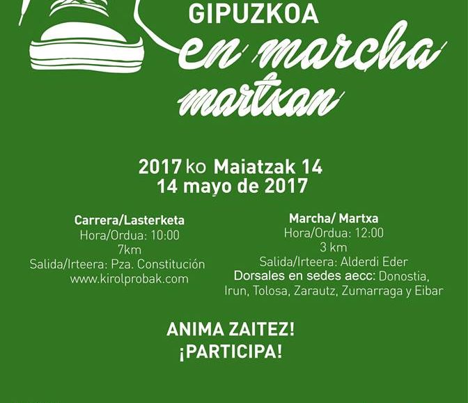 MINBIZIAREN AURKAKO LASTERKETA - CARRERA CONTRA EL CANCER