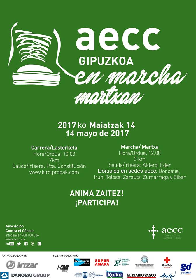 MINBIZIAREN AURKAKO LASTERKETA - CARRERA CONTRA EL CANCER