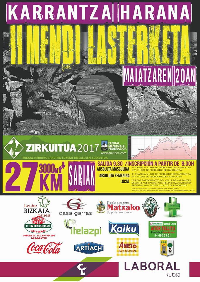II. KARRANTZA HARANA MENDI LASTERKETA - 2017