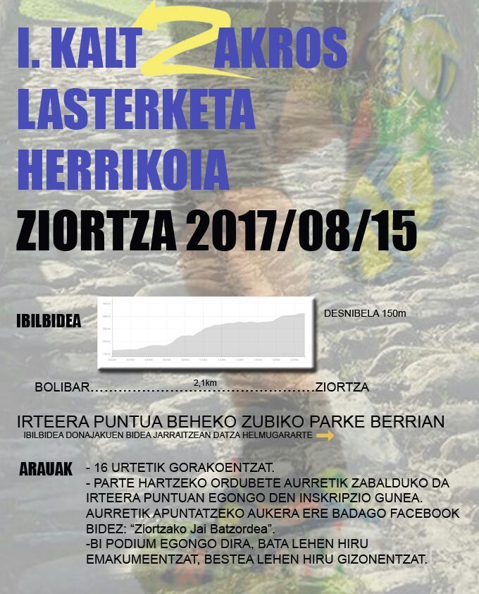 I. KALTZAKROSS LASTERKETA HERRIKOIA - 2017