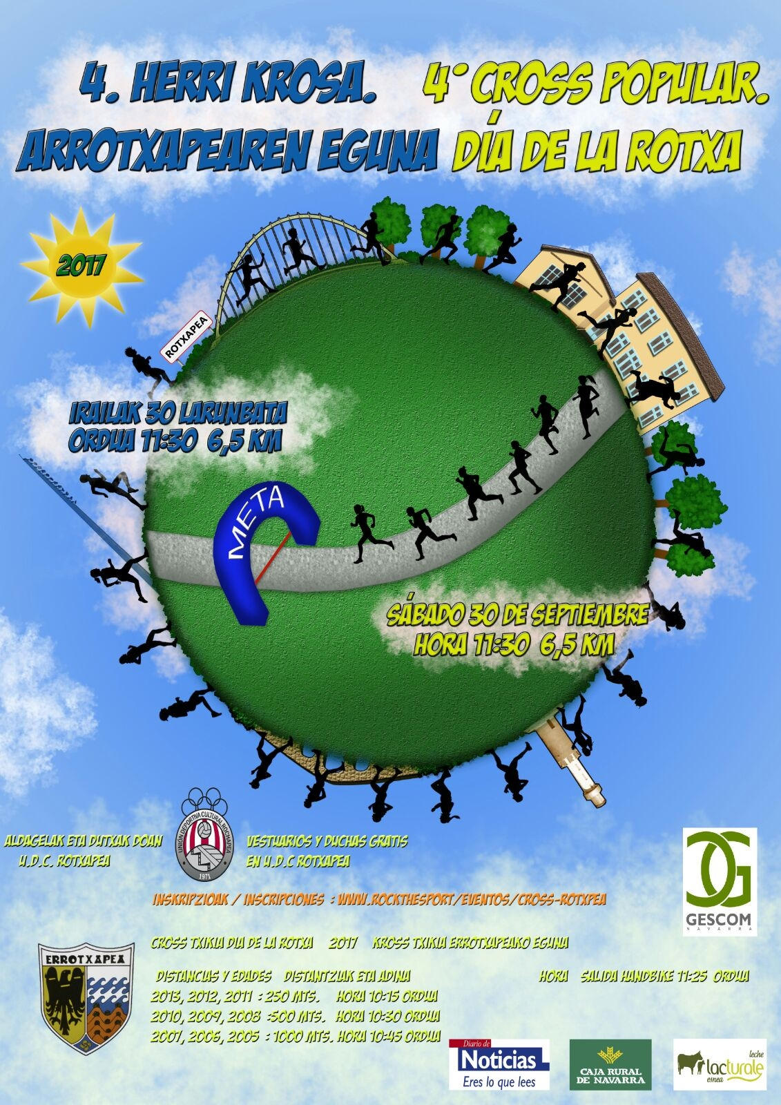 IV. ARROTXAPEAREN EGUNA HERRI KROSA - CROSS POPULAR DÍA DE LA ROTXA - 2017