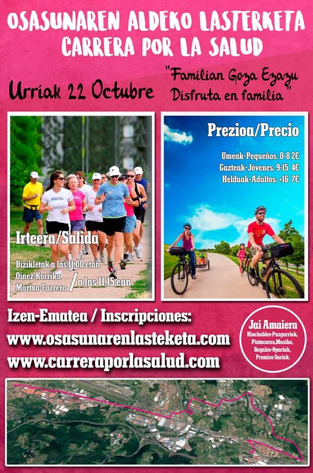 OSASUNAREN ALDEKO LASTERKETA / CARRERA POR LA SALUD - 2017