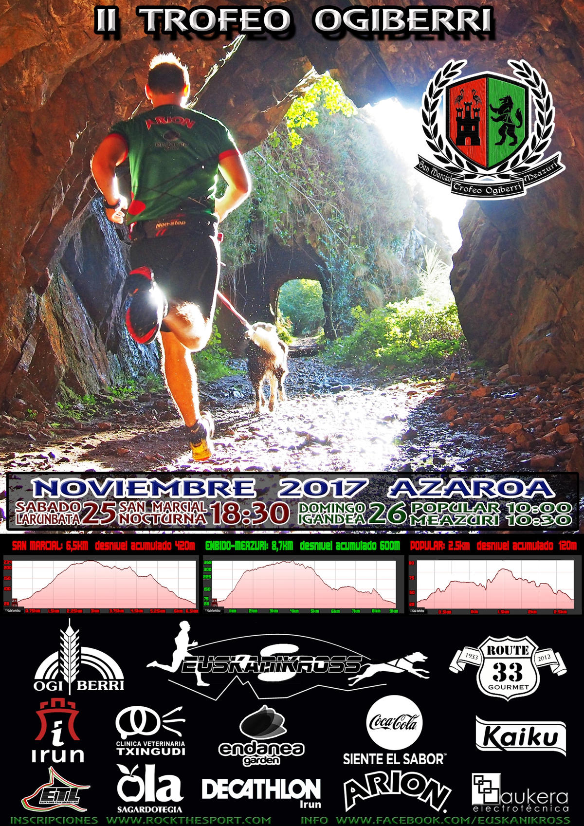 II. SAN MARCIAL GAUEKO TRAIL - TROFEO OGIBERRI - TXAKUR-KROS - CANICROSS - 2017