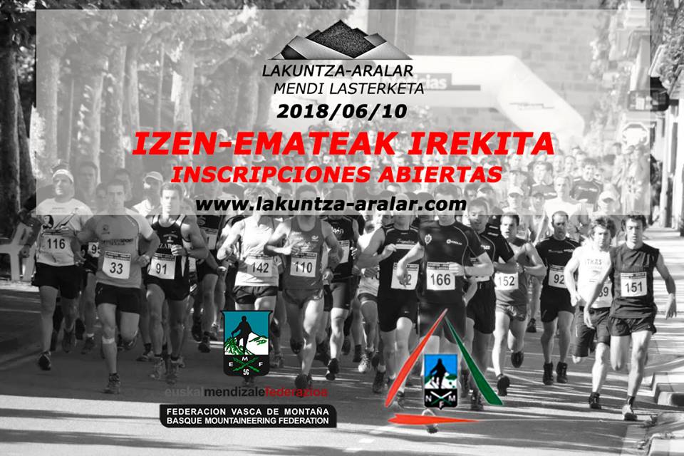 XV. LAKUNTZA - ARALAR MENDI LASTERKETA - 2018