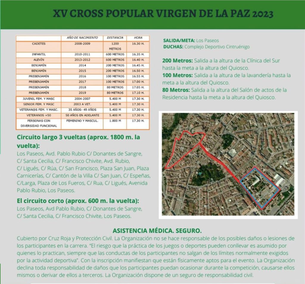 XV. CROSS POPULAR VIRGEN DE LA PAZ - 2023
