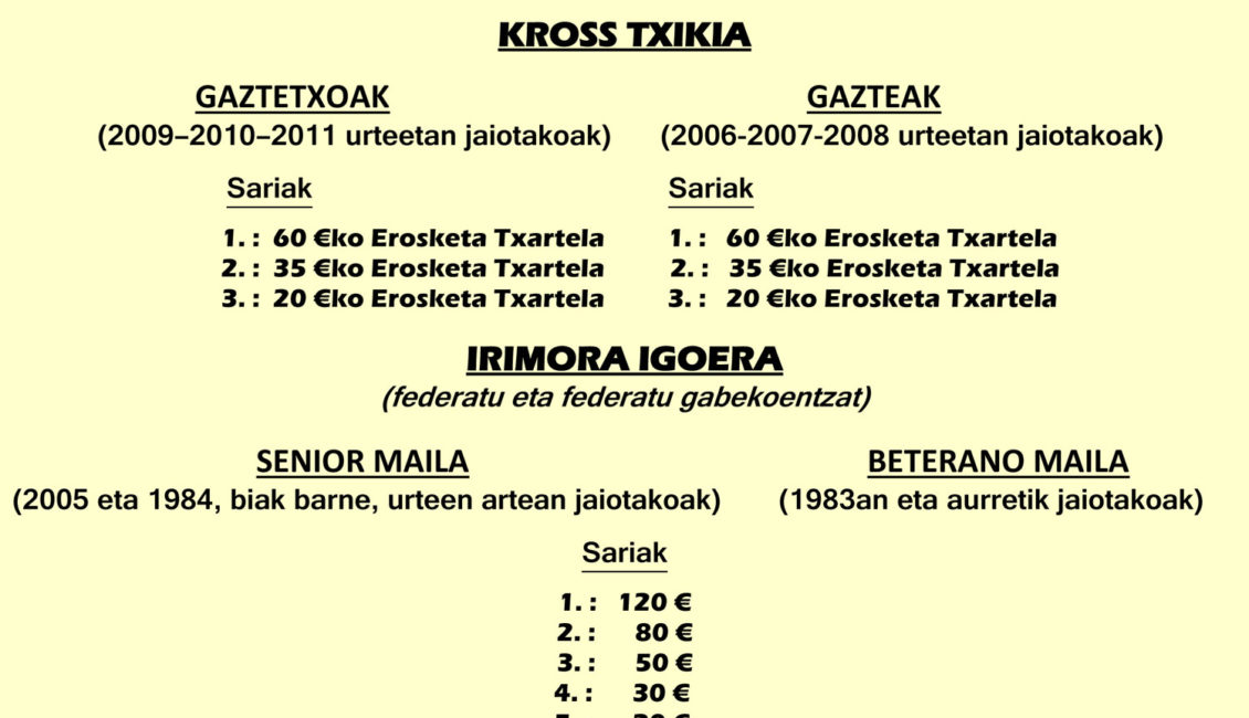 XLI. IRIMORA IGOERA - SUBIDA A IRIMO - 2023