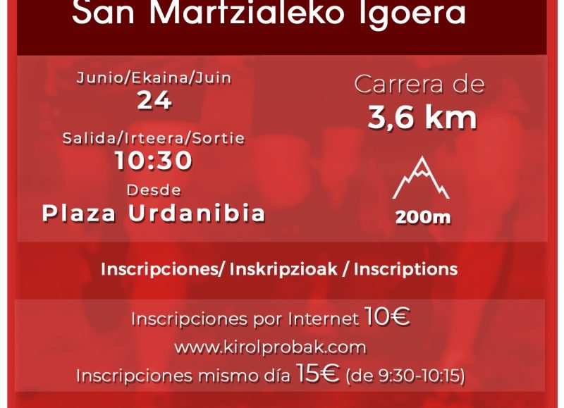 XLVI. SAN MARTZIALEKO IGOERA ATLETIKOA - SUBIDA SAN MARCIAL - 2023