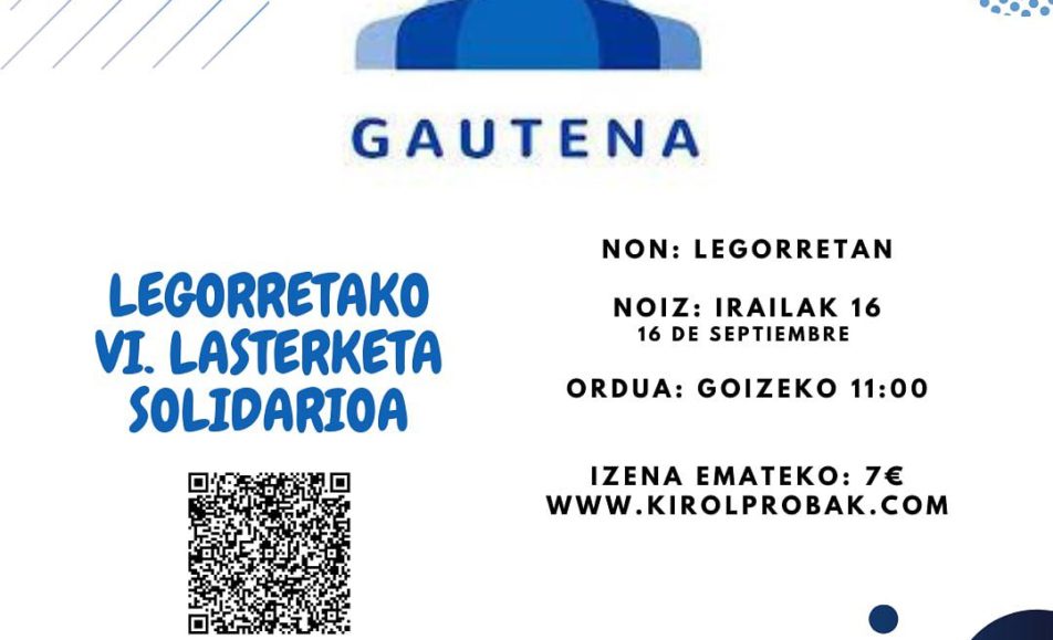 VI. LEGORRETAKO LASTERKETA SOLIDARIOA - 2023