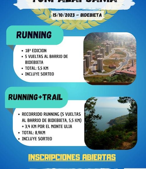 XVIII. BIDEBIETA TOKI ALAI RUNNIG+TRAIL - 2023