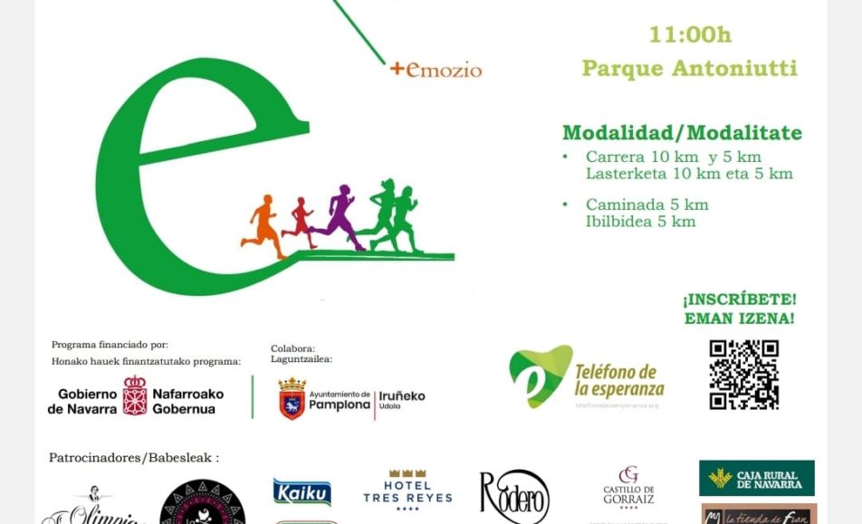 V. CARRERA +e DEL TELÉFONO DE LA ESPERANZA DE NAVARRA - 2023