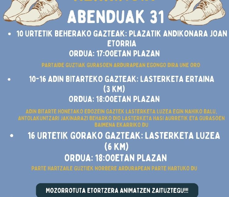 VIII. URTEKO AZKENA! OTXANDIOKO GABON LASTERKETA HERRIKOIA - 2023