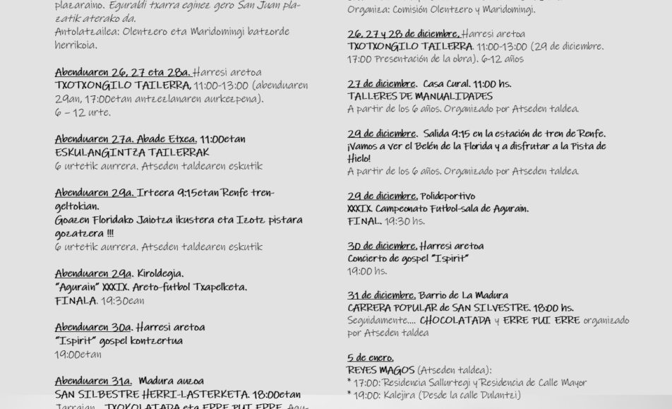 XXI. SAN SILVESTRE - AGURAIN / SALVATIERRA - 2023