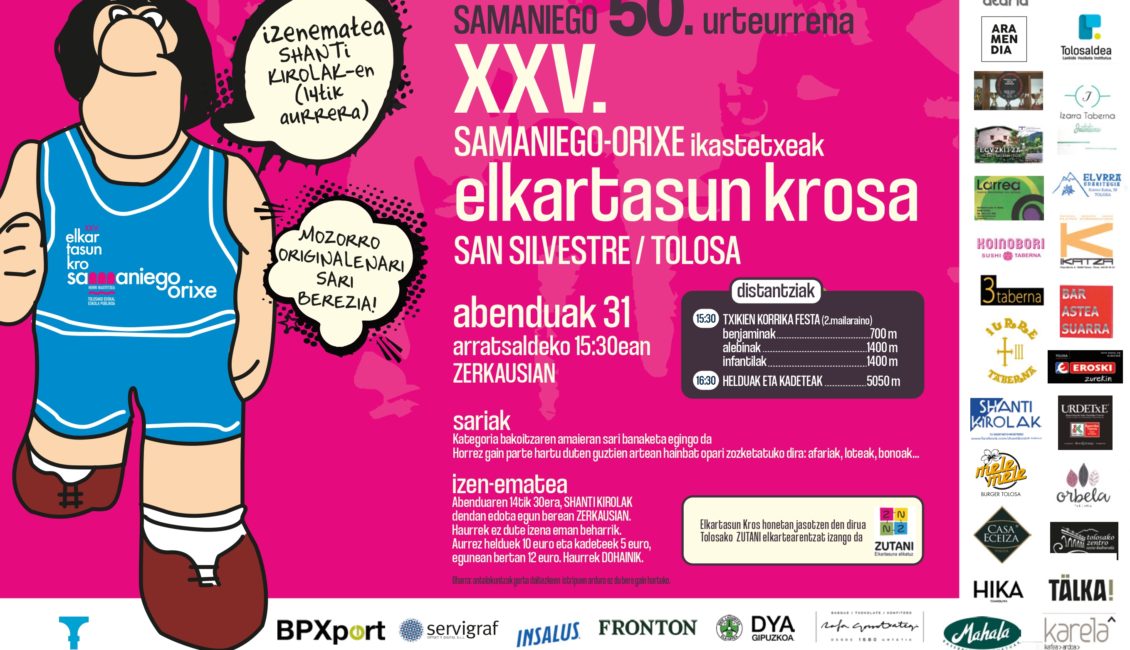 XXV. SAN SILVESTRE - TOLOSA - ELKARTASUN KROSA - 2023