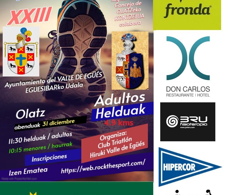 XXIII. SAN SILVESTRE - OLAZ - VALLE DE EGÜÉS - EGUESIBARKO SILBESTRE DEUNA - 2023