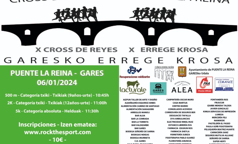 IX. GARESKO ERREGE KROSA / CROSS DE REYES PUENTE LA REINA - 2024