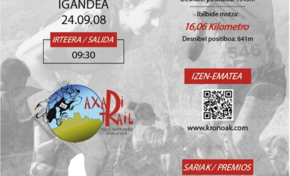 XI. AXARI TRAIL. MIKEL GARMENDIA MEMORIALA - 2024