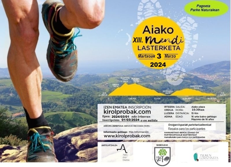 XIII. AIAKO MENDI LASTERKETA - 2024