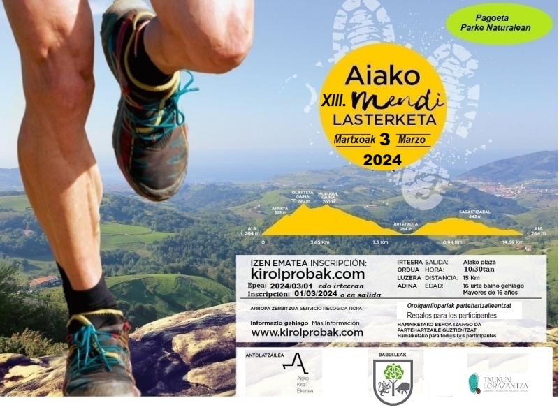 XIII. AIAKO MENDI LASTERKETA - 2024