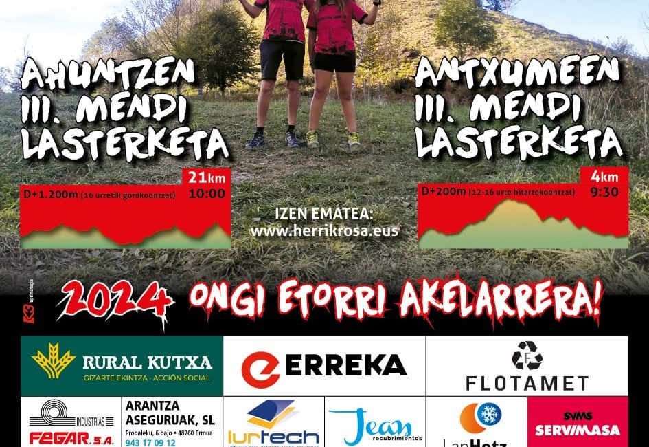 III. AHUNTZEN MENDI LASTERKETA - 2024