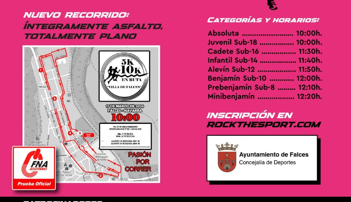 XXXIII. 10K / 5K EN RUTA VILLA DE FALCES - 2024