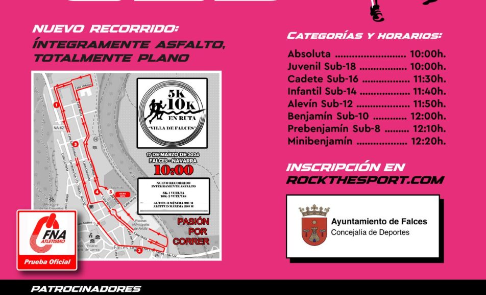 XXXIII. 10K / 5K EN RUTA VILLA DE FALCES - 2024