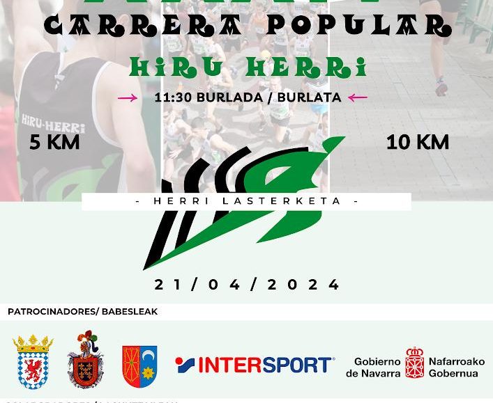 XXXIV. HIRU-HERRI HERRI LASTERKETA - 2024