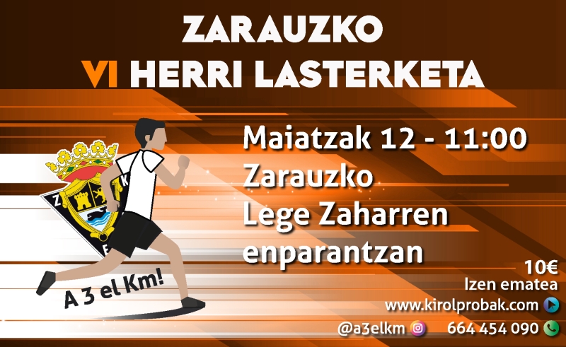 VI. ZARAUZKO HERRI LASTERKETA - 2024