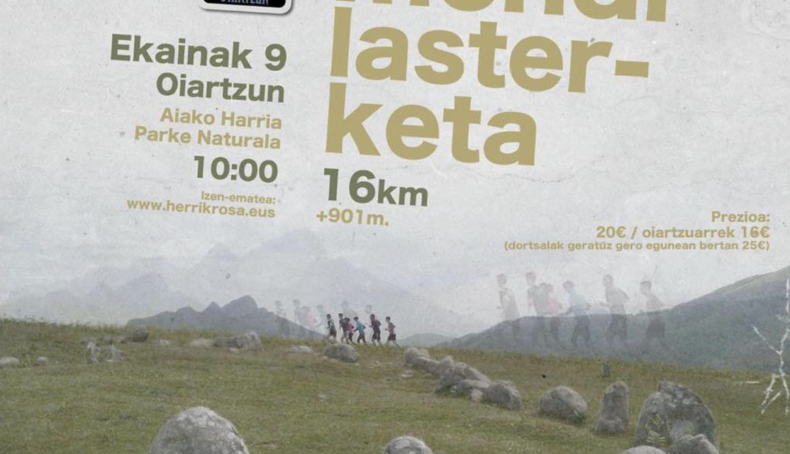 IX. INTXIXU TRAIL OIARTZUNGO MENDI LASTERKETA - 2024