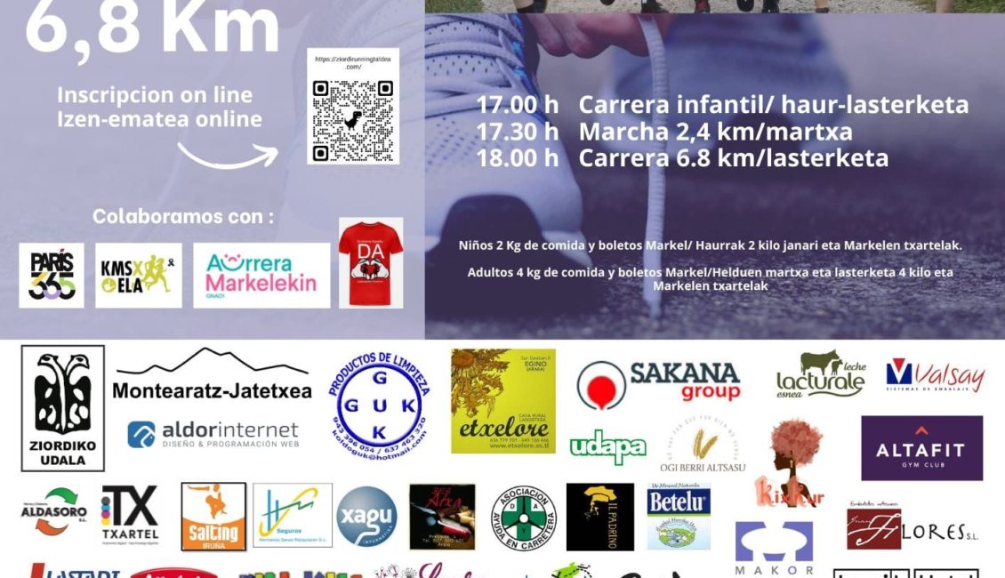 XI. ZIORDIAKO LASTERKETA SOLIDARIOA - CARRERA SOLIDARIA - 2024