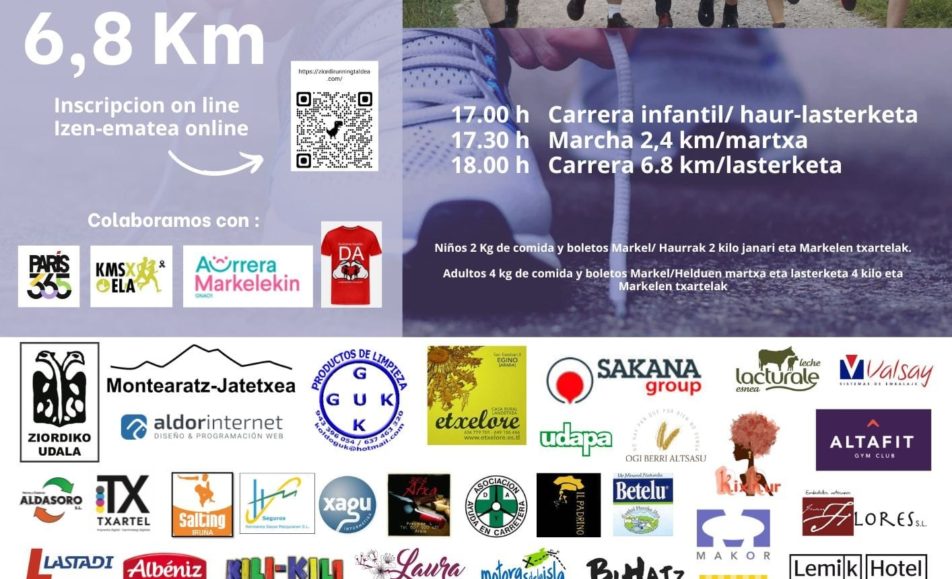 XI. ZIORDIAKO LASTERKETA SOLIDARIOA - CARRERA SOLIDARIA - 2024