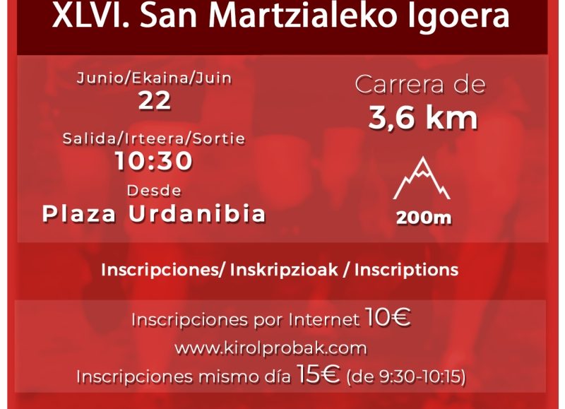 XLVII. SAN MARTZIALEKO IGOERA ATLETIKOA - SUBIDA SAN MARCIAL - 2024